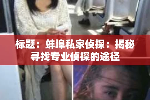 标题：蚌埠私家侦探：揭秘寻找专业侦探的途径