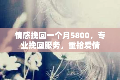 情感挽回一个月5800，专业挽回服务，重拾爱情