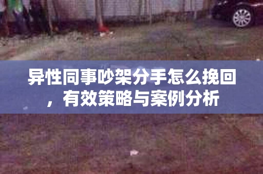 异性同事吵架分手怎么挽回，有效策略与案例分析