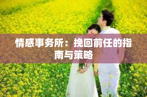 情感事务所：挽回前任的指南与策略