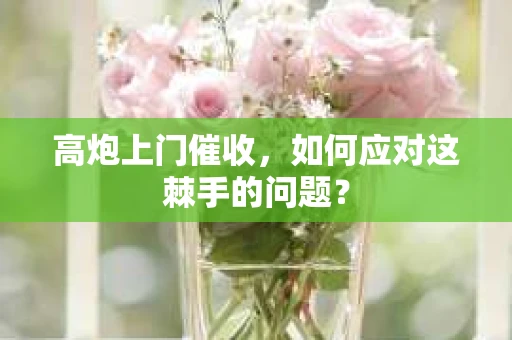 高炮上门催收，如何应对这棘手的问题？