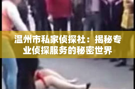 温州市私家侦探社：揭秘专业侦探服务的秘密世界