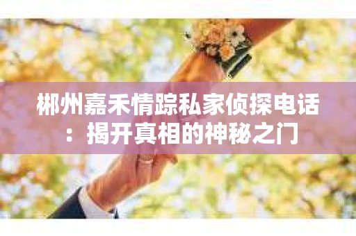 郴州嘉禾情踪私家侦探电话：揭开真相的神秘之门