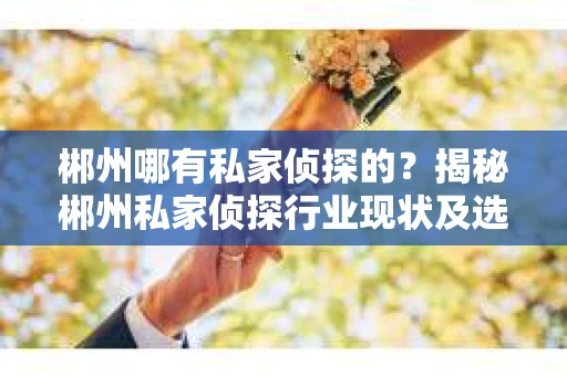 郴州哪有私家侦探的？揭秘郴州私家侦探行业现状及选择指南