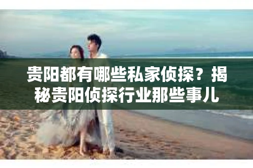 贵阳都有哪些私家侦探？揭秘贵阳侦探行业那些事儿