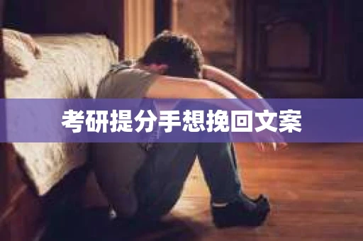 考研提分手想挽回文案