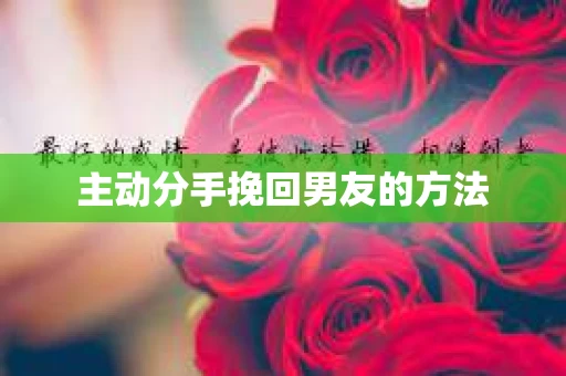主动分手挽回男友的方法